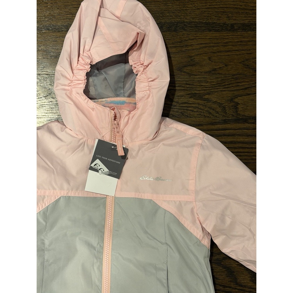 Eddie Bauer KidYouth Lightweight 3-in-1 Girls Jacket XXS 4 Rain Fleece Fall